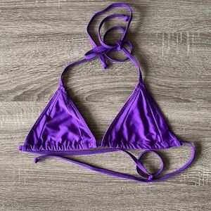 Eco Hoaka purple bikini top NWOT